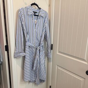 INC International Concepts Long Sleeve Striped Dress